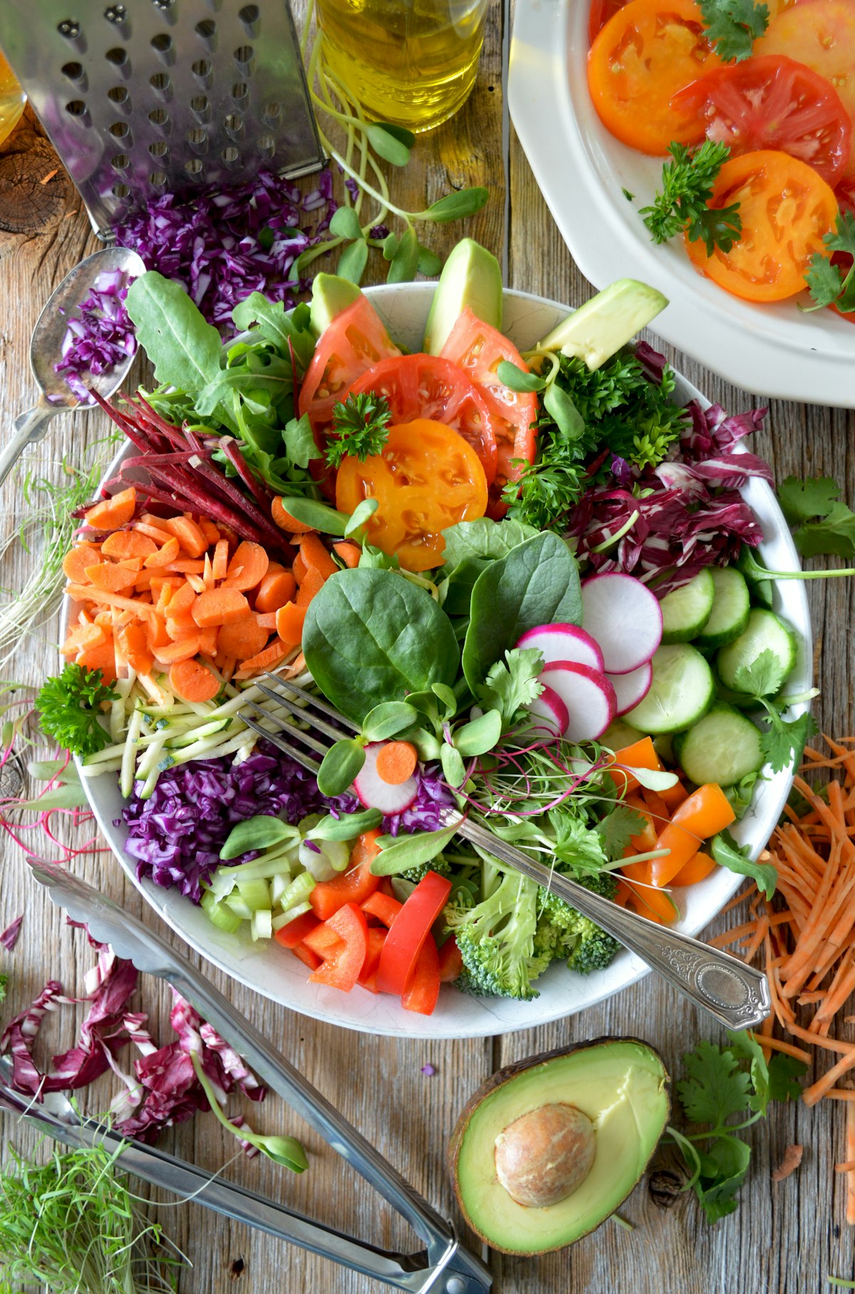 Verdure a foglia fresche